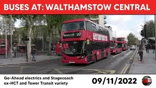 London buses at Walthamstow Central 09/11/2022