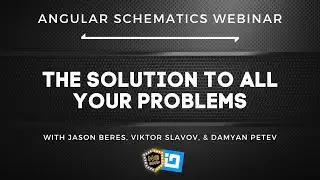 Angular Schematics - The Solution to All Your Problems Webinar | ng-conf & Infragistics | #ngconf