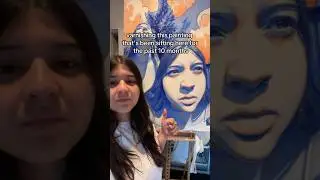 finally varnishing my painting! 