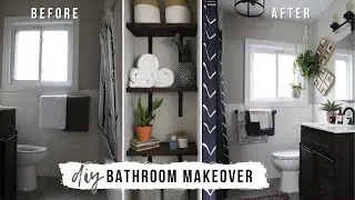 EASY Small Apartment Bathroom Makeover (Renter Friendly!)