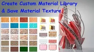 How To Create Custom Material Library & Save Material Texture in AUtocad / AutoCAD Tips & Tricks