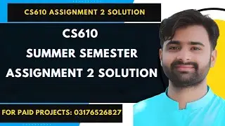 CS610 Assignment 2 Solution 2024 | CS610 Summer Semester Assignment 2 Solutoin BY VUBWN