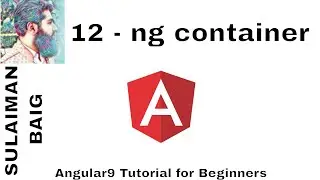 Angular 9 Tutorial for Beginners. 12 - ng container  | SULAIMAN BAIG