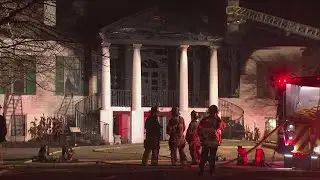 Crews battle fire at historic Stone Mountain building