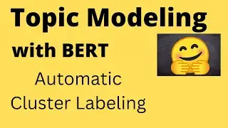 Topic Modeling with BERT and Automatic Cluster Labeling | NLP | Data Science | Machine Learning