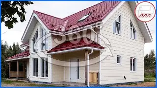 Дом 150 м2 с пятью спальнями в Кузёмкино – обзор 360°