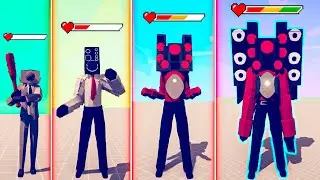 EVOLUTION OF UPGRADED SPEAKERMAN MECHA BOSS - Totally Accurate Battle Simulator TABS