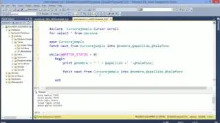 SQL Server | 43 - Usando el cursor