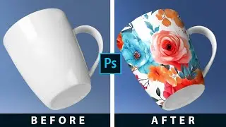 Coffee cup Photoshop Tutorial for beginners #GeniusNow