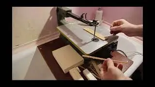 Распиловка пенопласта ПС-1-150 и ПХВ-2-150 настольным электролобзиком PROXXON mod. DSN