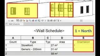 How to Get Window/Wall Orientation in Revit Schedules
