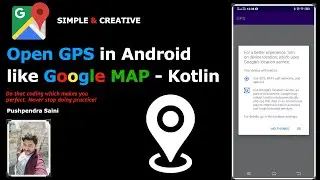 Open GPS in Android like Google MAP with Kotlin