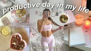 WINTER ARC ROUTINE 💻 productive vlog, workouts, & healthy meals