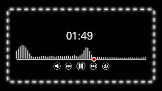 Vj Loop Audio Spectrum wave with timer for edit