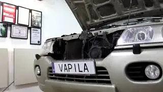 Mitsubishi Pajero Sport  установка линз Ксеноновых или Диодных