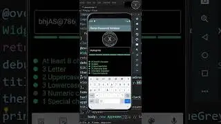 Flutter Password Validation || flutter_pw_validator plugin 