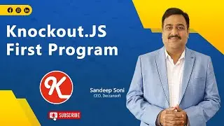 First Program of Knockout.JS - Knockout.JS Tutorial - Part 2