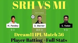 SRH VS MI DREAM 11 l MI VS SRH l SRH vs MI dream 11 team prediction today