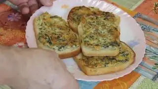 Простые бутерброды с картошкой на сковороде
