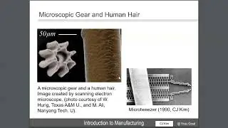 15. Introduction to Manufacturing: MEMS and MSTs