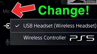 PS5 How to CHANGE MIC Input!