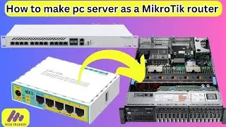 How to make pc server as a MikroTik router || mikrotik installation step by step in Urdu