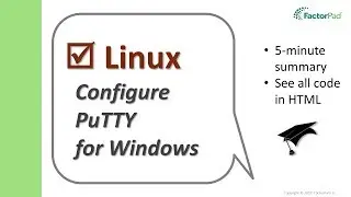 PuTTY SSH - How to configure PuTTY for Windows