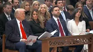 Sermon at National Cathedral offers support for migrants, LGBTQ as Donald Trump sits in front row