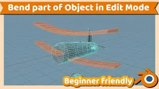 Blender Tutorial : How to Bend Object in Edit mode in Blender 3