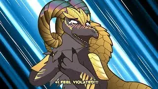 MHWorld Shots: Kulve Taroth in a Goldshell.