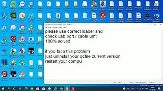 please use correct loader and check usb port  cable umt error solved