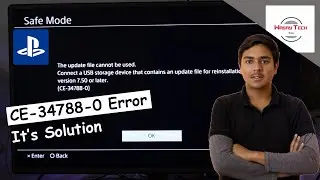 PlayStation CE-34788-0 Error and its Solution