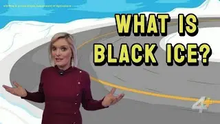 What is black ice and why does it lead to hazardous driving conditions?