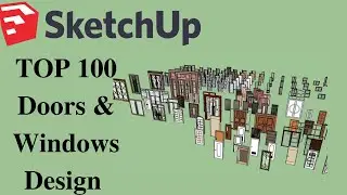 TOP 100 Doors + Windows Design Latest Doors And Windows Design#sketchup#sketchuptutorialforbeginner