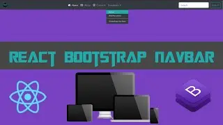 React Bootstrap Navbar & React Font Awesome Tutorial | No CDN, Import from node_modules CSS & JQuery