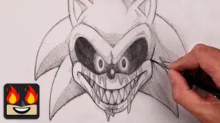 How To Draw Sonic.EXE | Sketch Tutorial