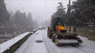 Снег в Ялте. Прогулка к морю. Погода в Ялте +2 / Жизнь в Ялте