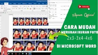 Cara Merubah Ukuran pas foto 2x3, 3x4 dan 4x6 di Microsoft Word