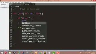 PHP Tutorials for Beginners 33 - Continue Statement in PHP