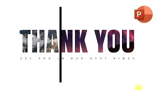 Motion Change Animated Thank you Slide In PowerPoint