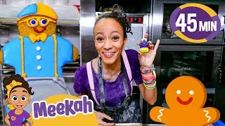 Meekah Makes A Gingerbread Blippi! | Meekah's Baking Adventure | Educational Videos for Kids