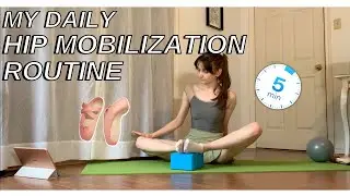 My everyday ballet hip opening exercises | happy and healthy hips, beginner friendly no equipment