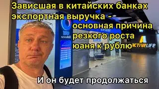 В Китае зависла экспортная выручка на миллиарды юаней. Это основная причина падения рубля