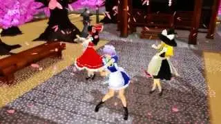 [MMD] Hurly Burly feat. Marisa, Reimu, and Sakuya [HD]