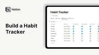 How to build a Habit Tracker in Notion