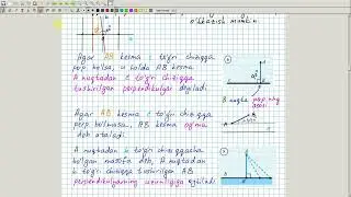 Perpendikulyar togri chiziqlar. Geometriya 7-sinf. 9-dars