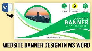 Design Website banner in Microsoft Office Word || Word Tutorial ||