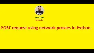 POST request using network proxies in Python