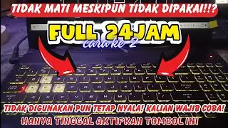 Tutorial Membuat Lampu Keyboard Laptop Hidup Terus Saat Tidak Dipakai💯🔥 | @bisochannel97