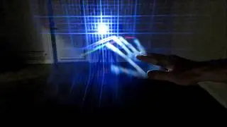 Interactive Fog Screen Projection - Leap Motion Visualizer